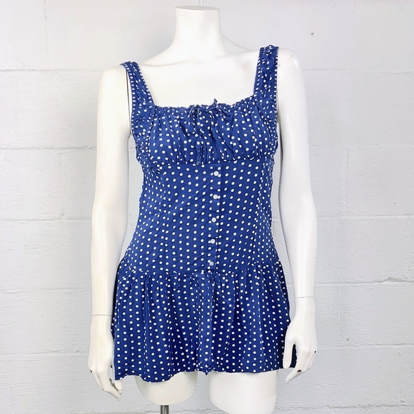 Frankie's Bikinis Christa Ruffled Polka Dot Mini Dress - Picture 3 of 6